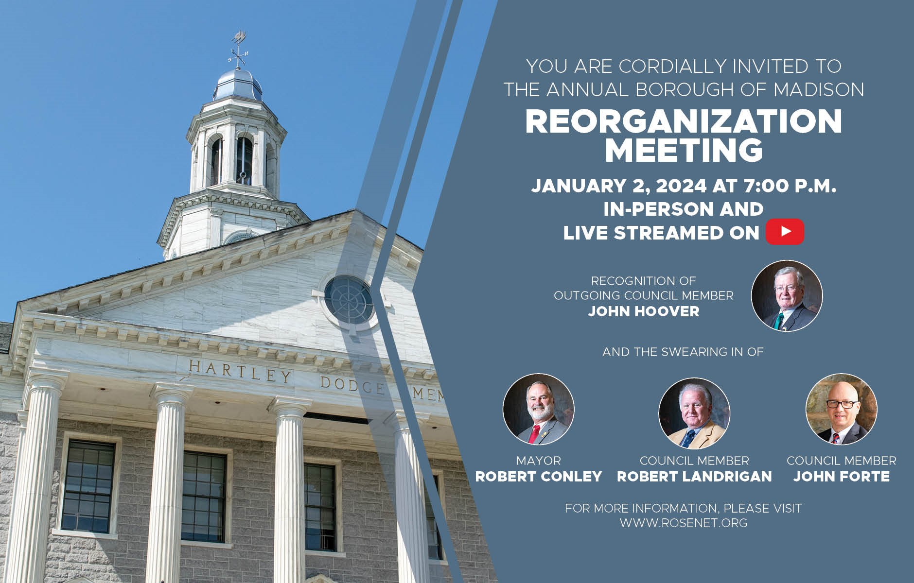 Join us: 2024 Reorganization Meeting January 2